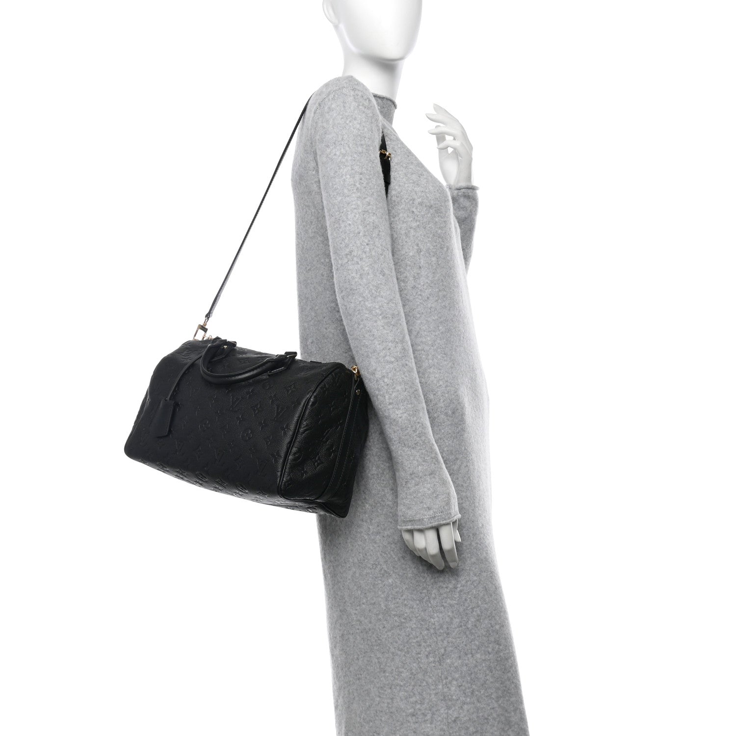 Louis Vuitton Empreinte Monogram Speedy Soft 30 Black 2 of 9