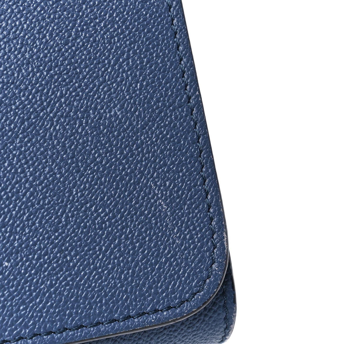 Grainy Calfskin Small Loxley Crossbody Steel Blue