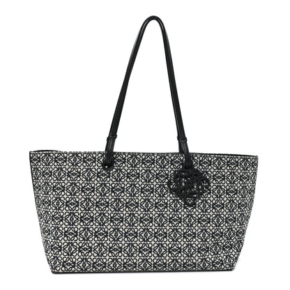 Loewe Jacquard Anagram Calfskin East West Tote Beige Black 1 of 11