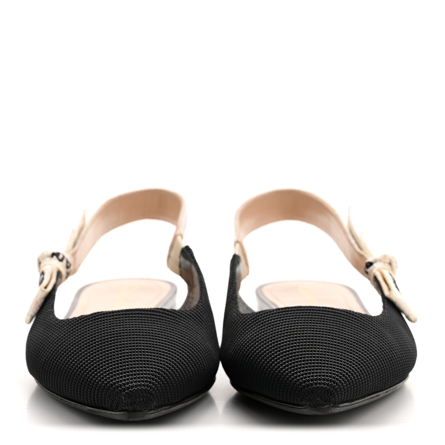 Christian Dior Technical Canvas Ribbon J'Adior Slingback Ballet Flats 39 Black 3 of 11