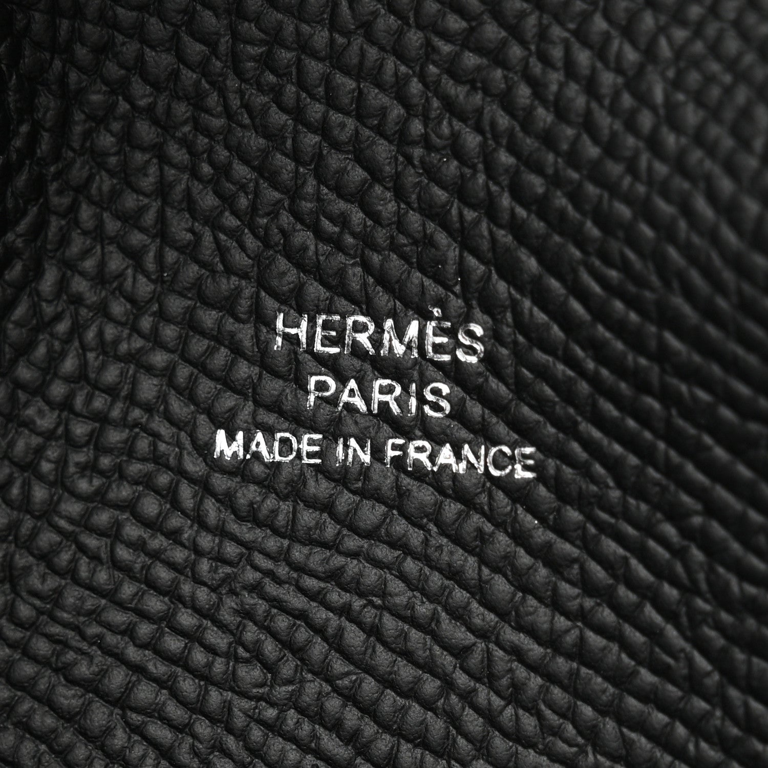 Hermes Epsom Calvi Card Case Black 6 of 8