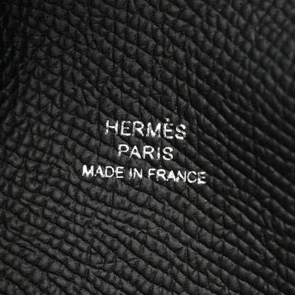 Hermes Epsom Calvi Card Case Black 6 of 8