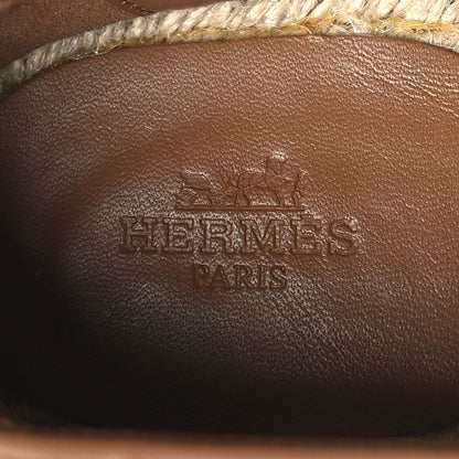 Hermes Calfskin Mens Trip Espadrilles 43 Naturel Safari 8 of 9