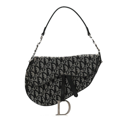 Christian Dior Monogram Saddle Bag Black 1 of 10