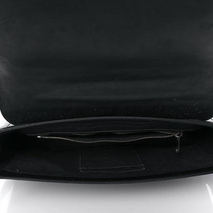 Gucci GG Supreme Monogram Web Flap Messenger Bag Black Grey 5 of 12