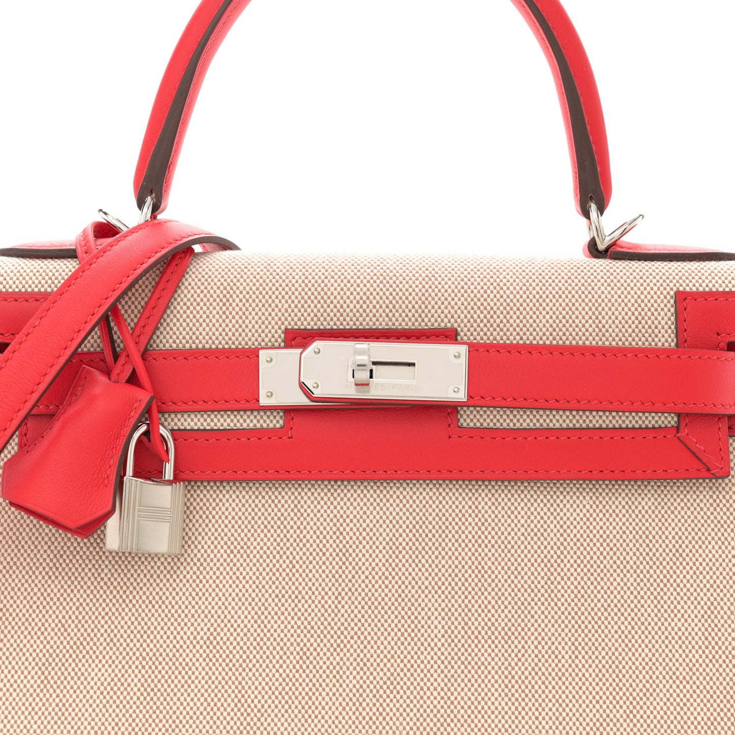 Toile Swift Kelly Sellier 28 Rouge Piment Ecru