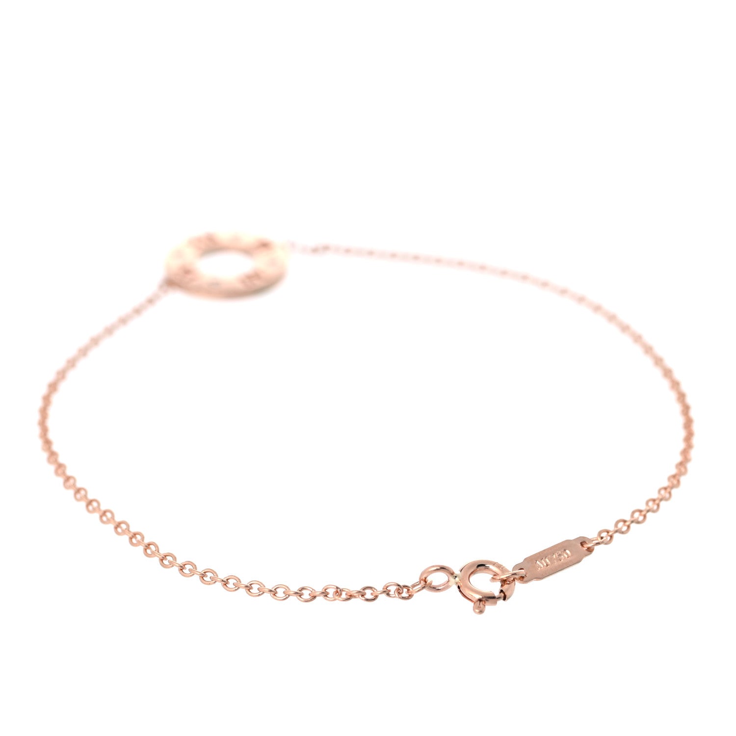 Tiffany 18K Rose Gold Diamond Atlas Pierced Bracelet 3 of 6