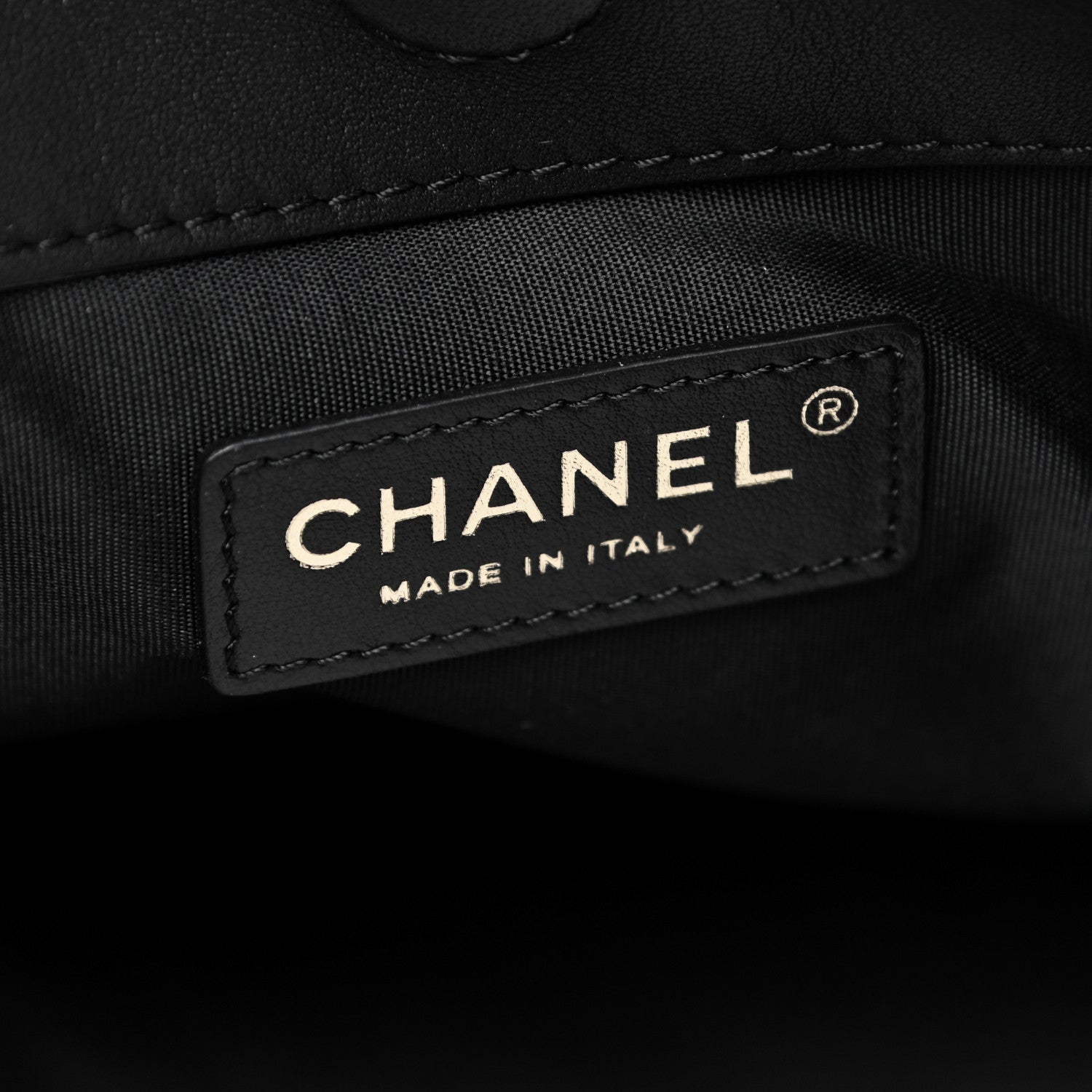 Chanel Calfskin Quilted Fringe Shopping Bag Black 7 of 13