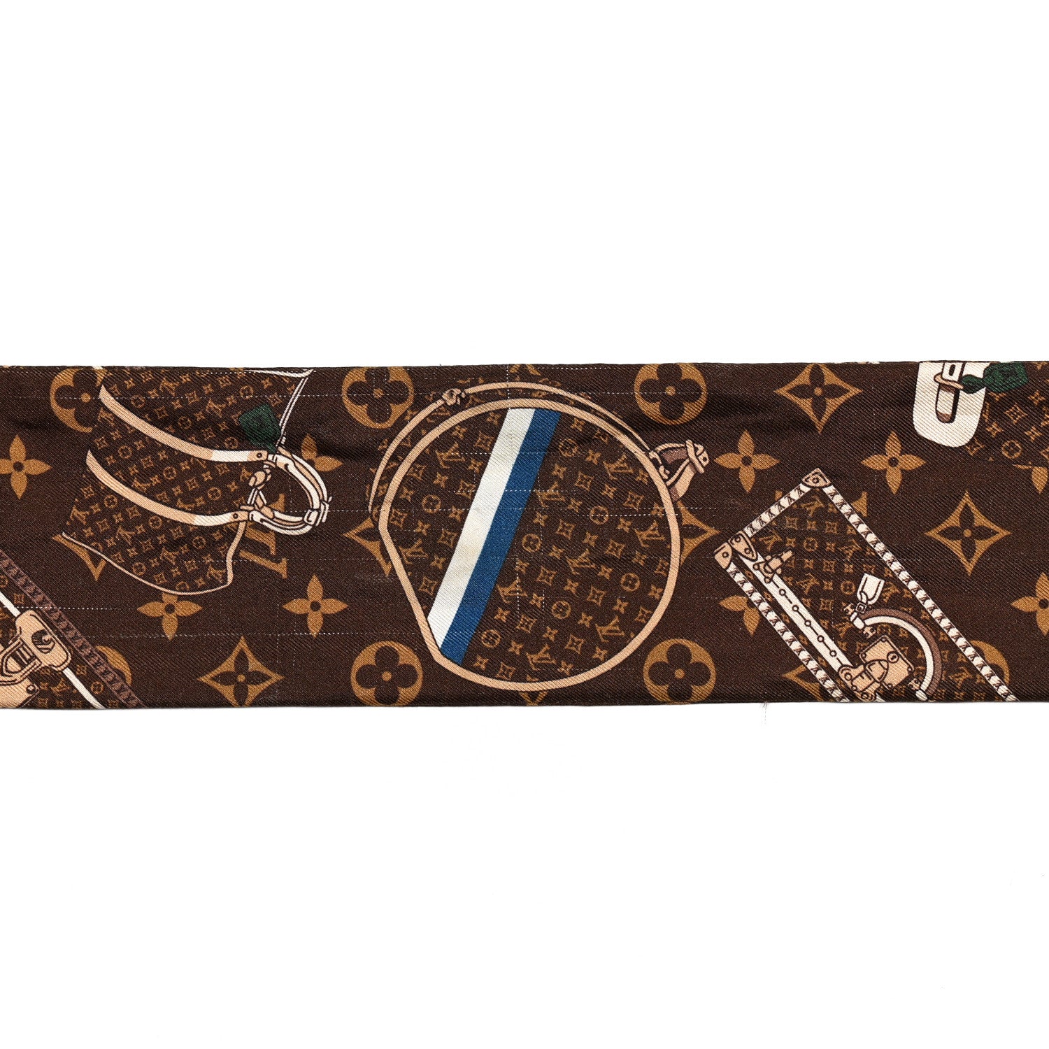 Louis Vuitton Silk Monogram Trunks Bandeau 6 of 7