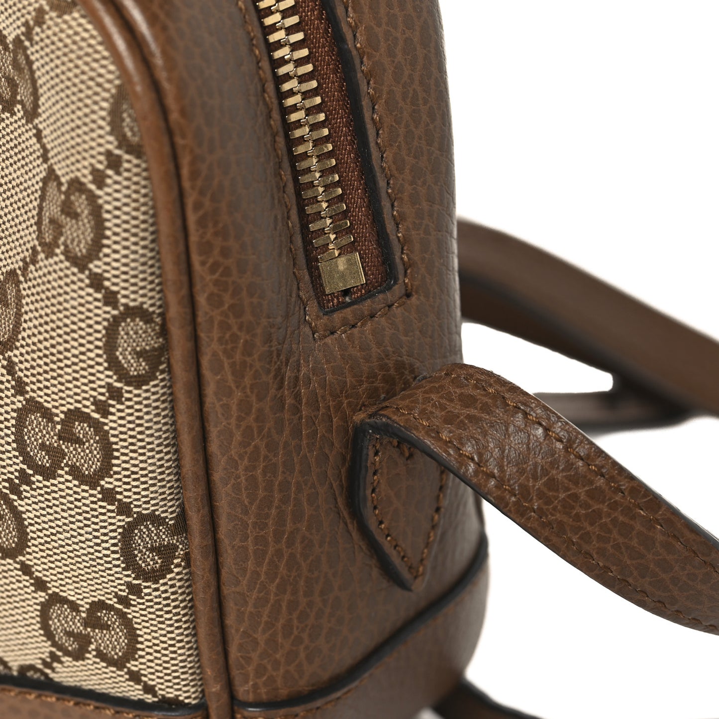 Monogram Mini Bree Messenger Bag Beige Tabacco