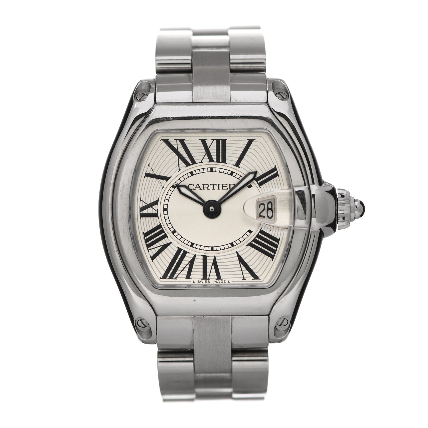 Cartier Stainless Steel 31mm Roadster Quartz Watch 1 of 4