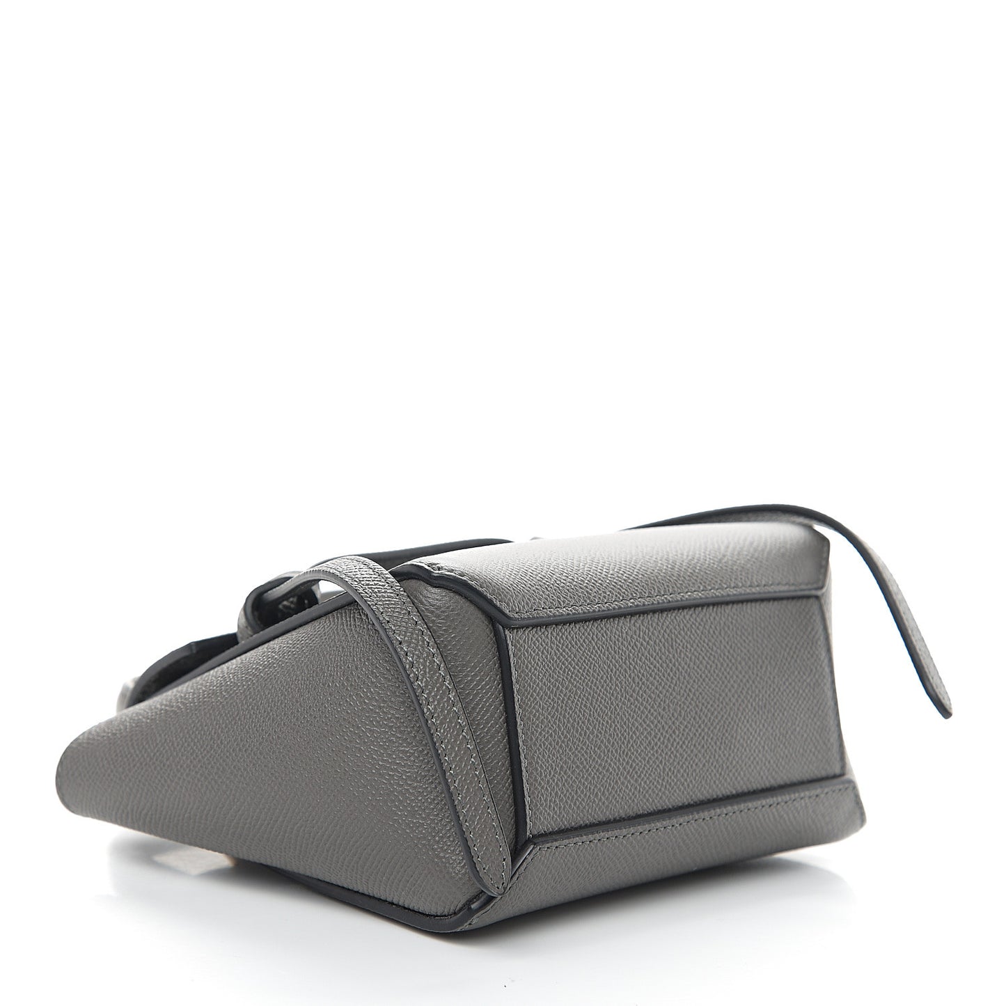Grained Calfskin Pico Belt Bag Grey