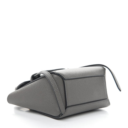 Celine Grained Calfskin Pico Belt Bag Grey 3 of 9