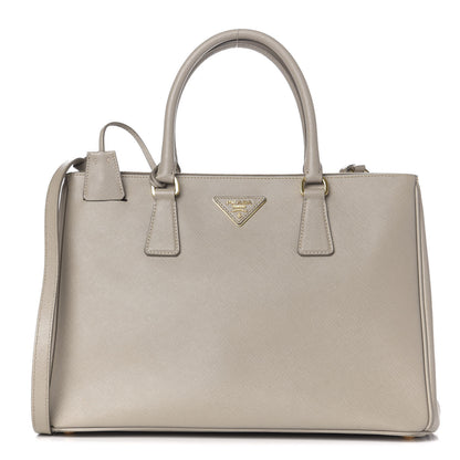 Prada Saffiano Medium Galleria Double Zip Tote Pomice 1 of 10