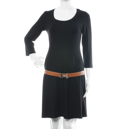 Hermes Box Togo 32mm H Belt 90 Black Gold 2 of 6