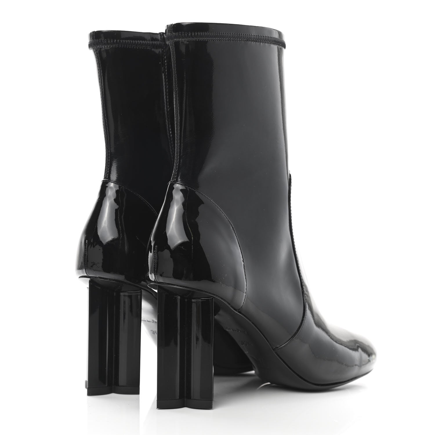 Louis Vuitton Patent Uniformes Silhouette Ankle Boots 36.5 Black 4 of 10
