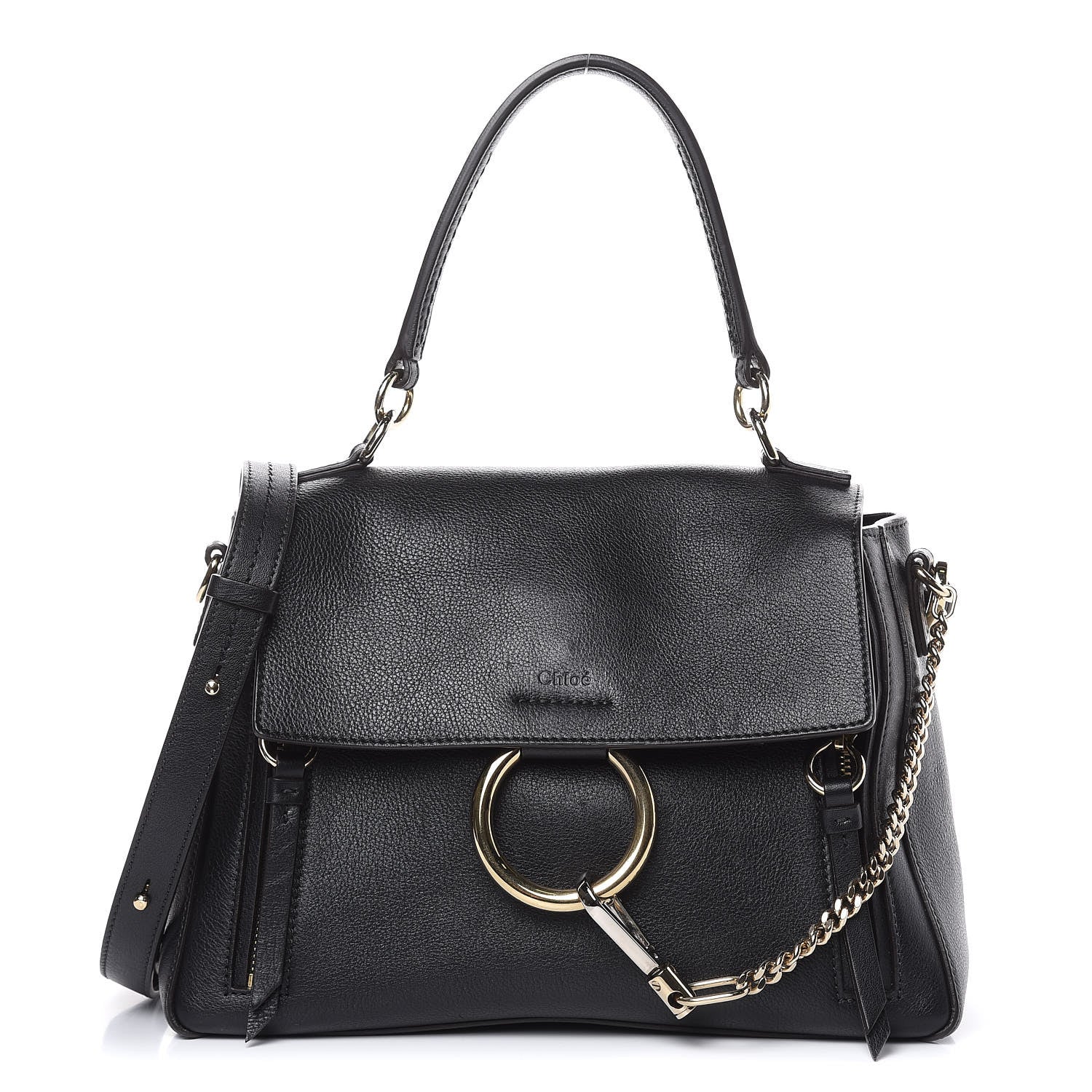 Chloe Calfskin Small Faye Day Shoulder Bag Black 1 of 11
