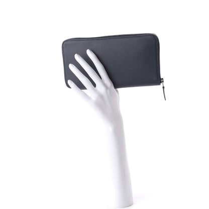 Hermes Epsom Silk'In Wallet Bleu Indigo Rouge De Coeur 2 of 10