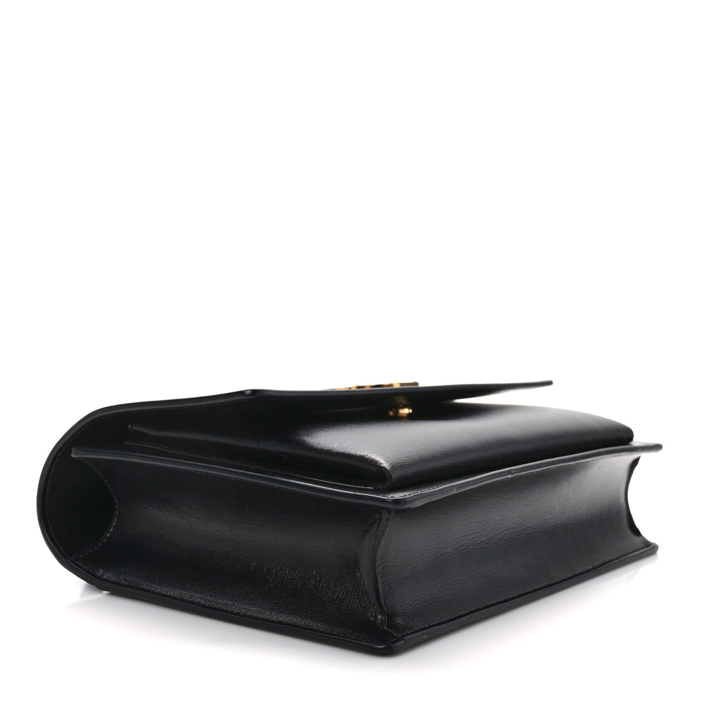 Smooth Calfskin Medium Monogram Sunset Satchel Black