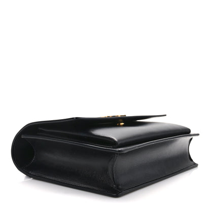 Saint Laurent Smooth Calfskin Medium Monogram Sunset Satchel Black 4 of 12