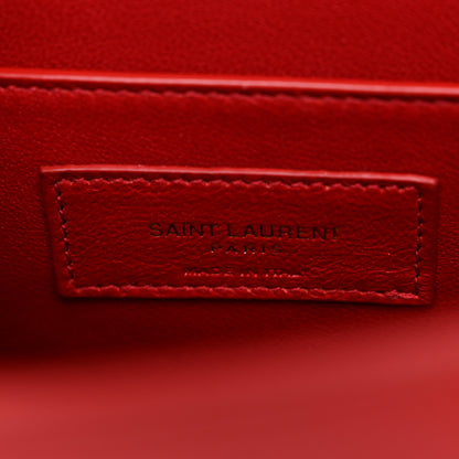 Saint Laurent Smooth Calfskin Manhattan Shoulder Bag Rouge Eros 6 of 12