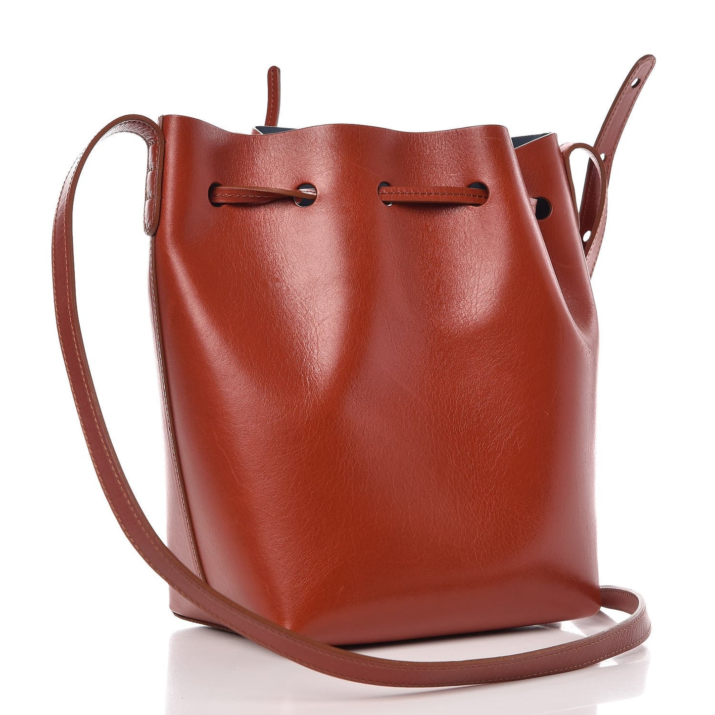 Calfskin Mini Bucket Bag Saddle