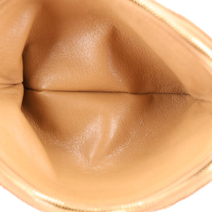 Saint Laurent Grained Lambskin Quilted Mini Becky Double Zip Bag Dark Beige 7 of 12