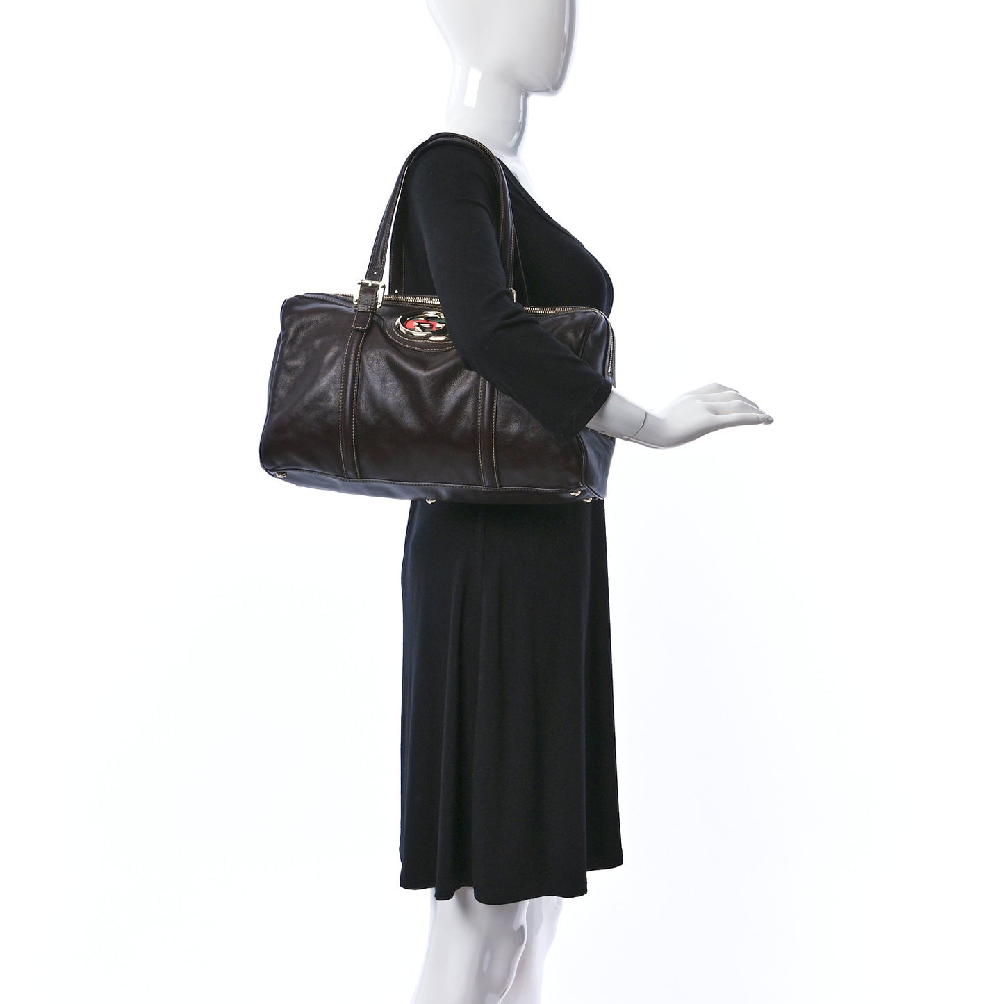 Calfskin Medium Britt Boston Brown
