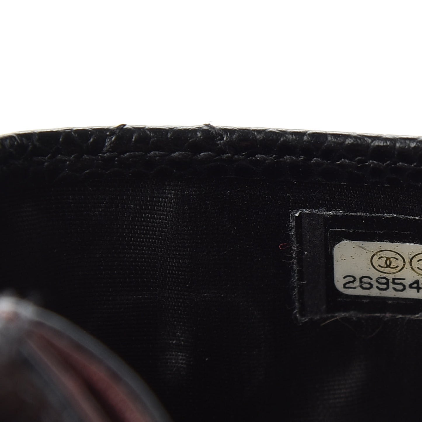 Caviar Quilted Card Holder Black