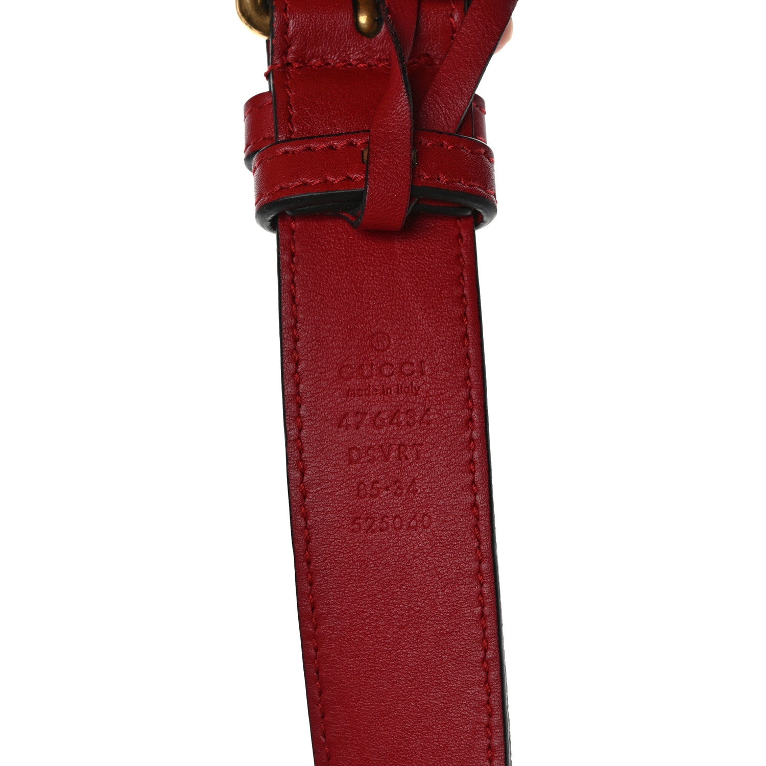 Gucci Calfskin Matelasse GG Marmont Belt Bag 85 34 Hibiscus Red 10 of 10