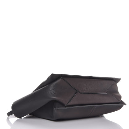 Celine Baby Grained Calfskin Medium Tri-Fold Bag Black 4 of 9