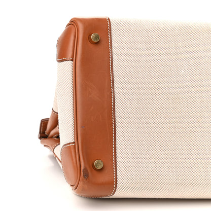 Hermes Toile Barenia Birkin 35 Fauve 16 of 17