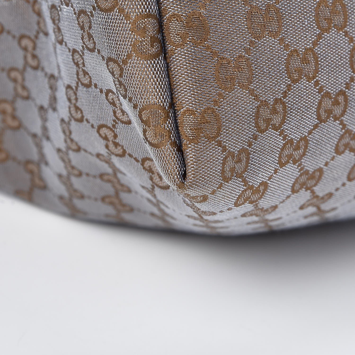 Gucci Metallic Monogram Canvas Tote Brown 9 of 12