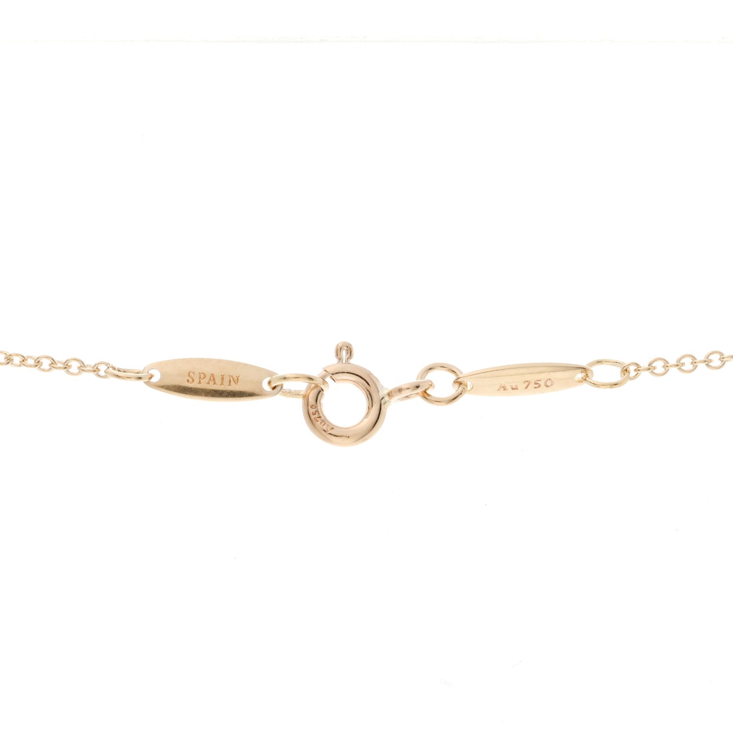 18K Yellow Gold 9mm Elsa Peretti Bean Pendant Necklace