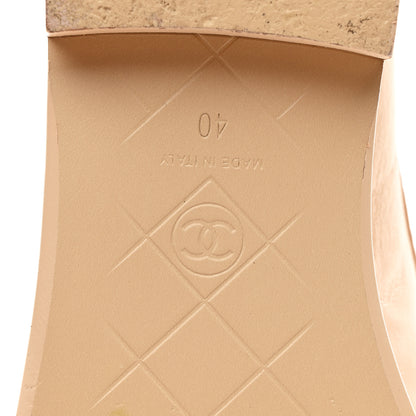 Chanel Lambskin Quilted CC Turnlock Moccasins 40 Beige 7 of 12