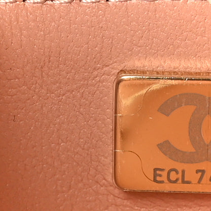 Chanel Lambskin Quilted Frame Wallet On Chain WOC Beige 8 of 10