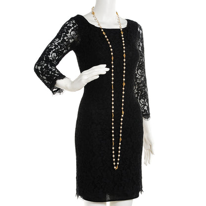 Chanel Irregular Pearl CC Long Necklace Gold 2 of 4