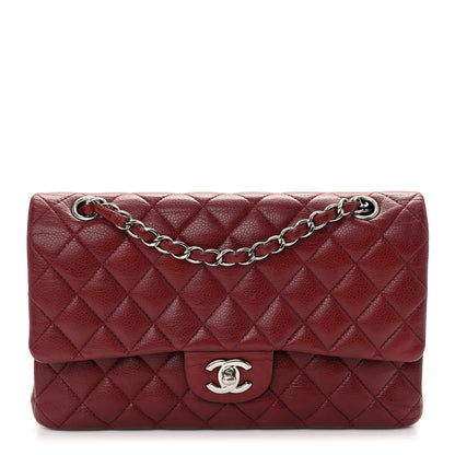 Chanel Caviar Quilted Medium Double Flap Dark Red 1 of 10