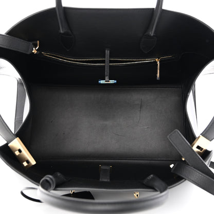 Salvatore Ferragamo Calfskin Medium Hug Bag Black 5 of 10