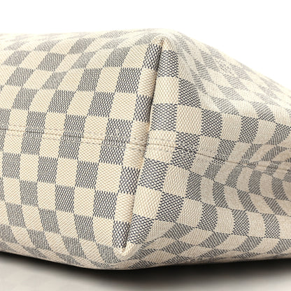 Louis Vuitton Damier Azur Graceful MM Rose Ballerine 8 of 8