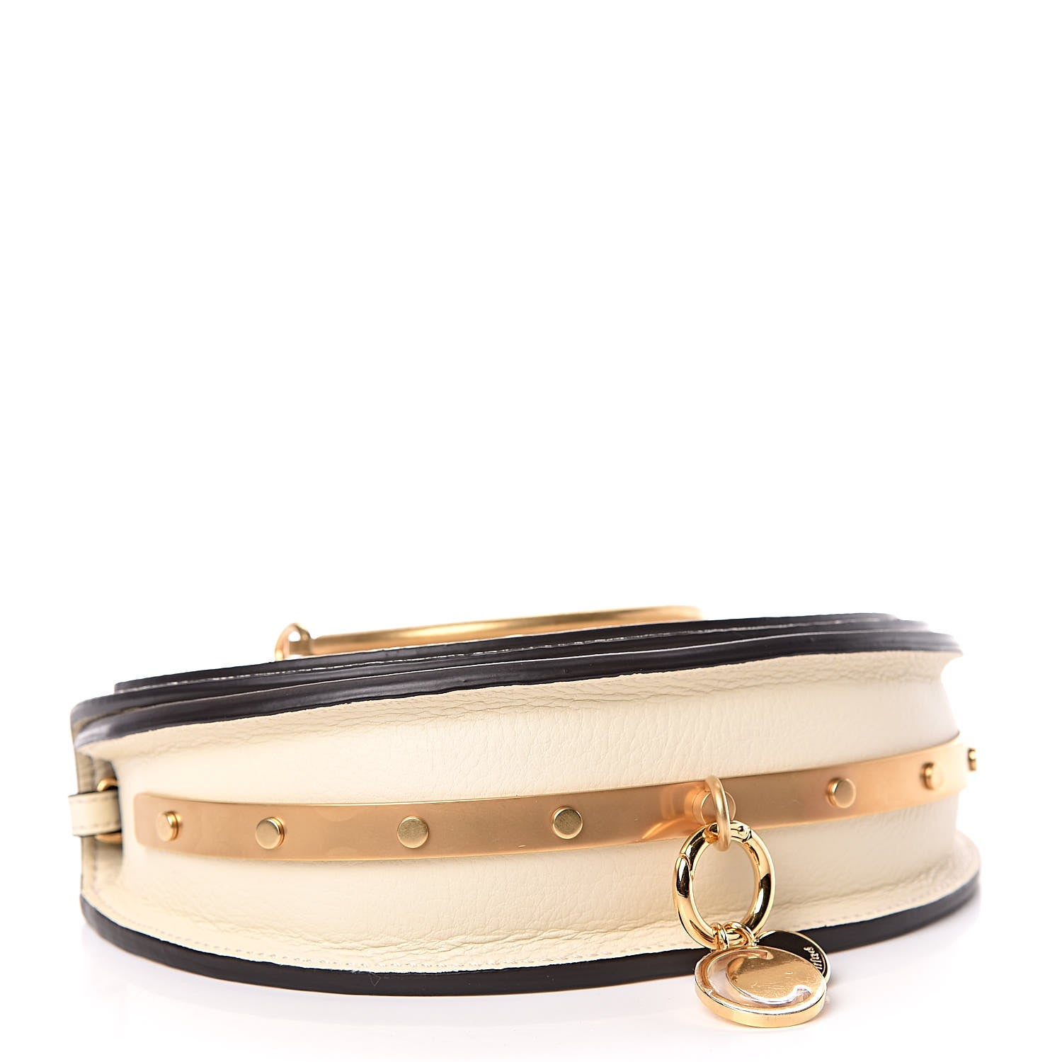 Chloe Calfskin Small Nile Bracelet Minaudiere Bag Off White 4 of 7