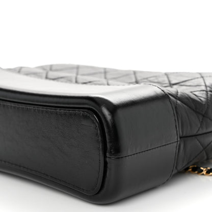 Chanel Aged Calfskin Quilted New Medium Gabrielle Hobo Black 10 of 11