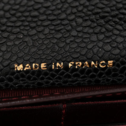 Chanel Caviar Quilted Large Gusset Flap Wallet Black 7 of 10