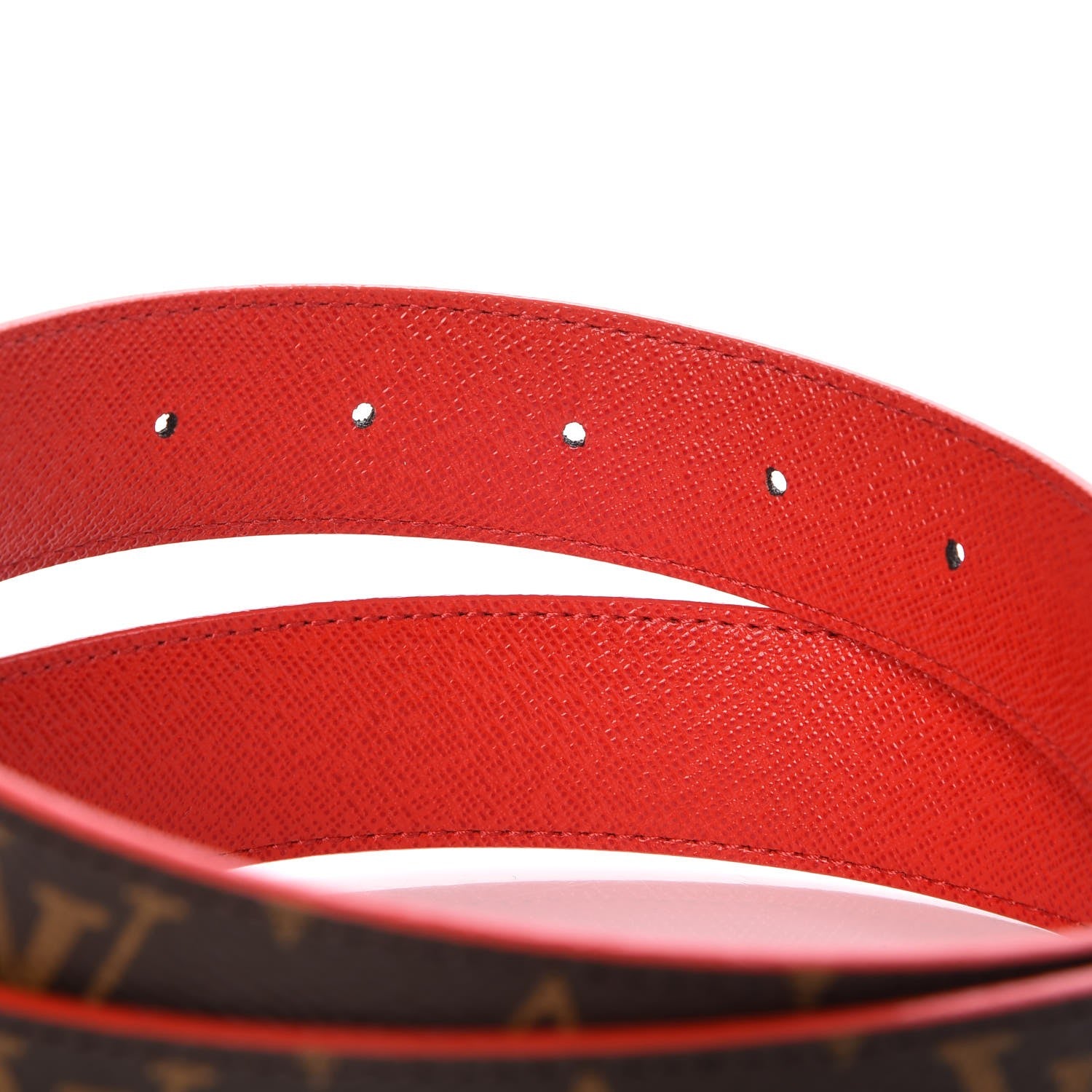 Louis Vuitton Monogram LV Initiales Reversible Belt85 34 Red 3 of 4
