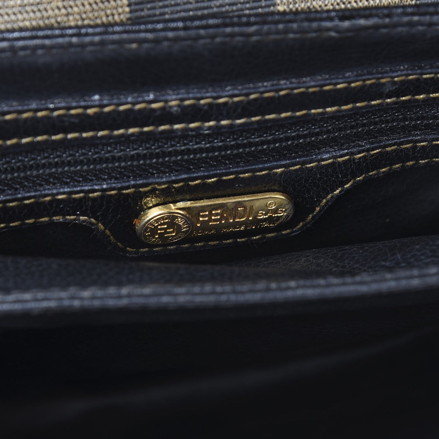Calfskin Pequin Spalmati Crossbody Bag Tobacco