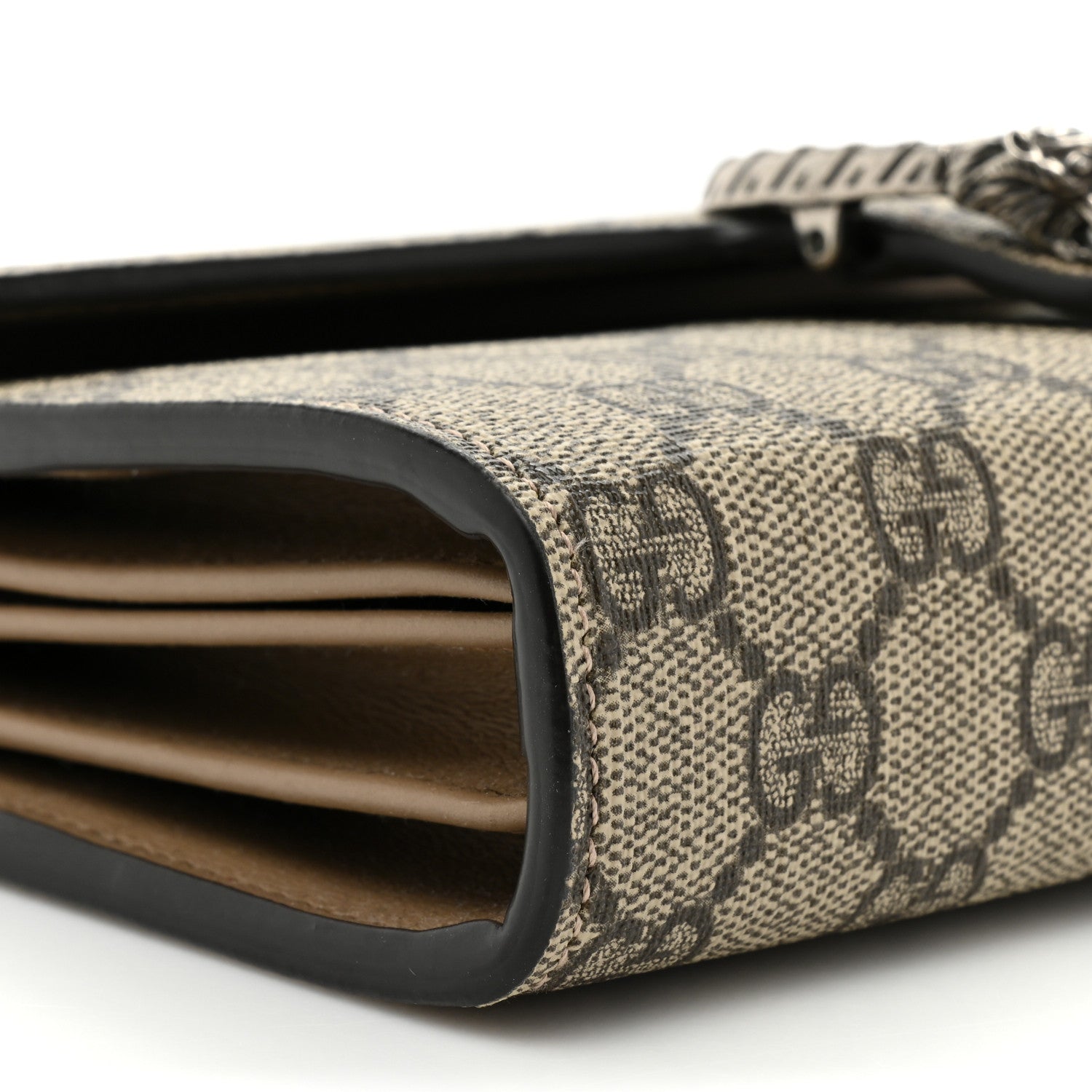 Gucci GG Supreme Monogram Mini Dionysus Chain Wallet Beige Taupe 12 of 15