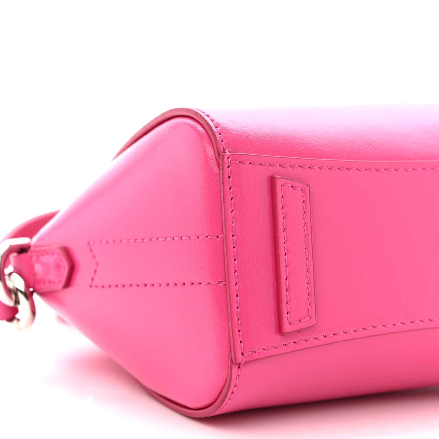 Shiny Lord Calfskin Micro Antigona Neon Pink