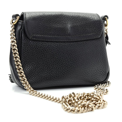 Gucci Pebbled Calfskin Small Soho Flap Crossbody Black 3 of 11
