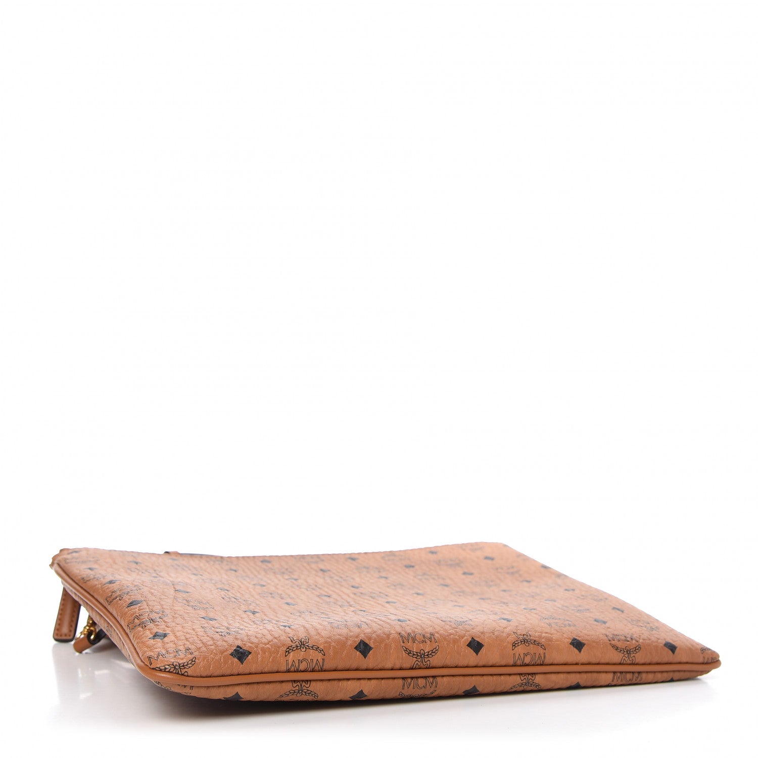MCM Visetos Medium Crossbody Pouch Cognac 4 of 8