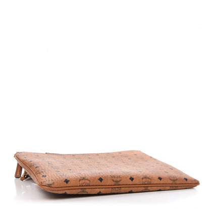 MCM Visetos Medium Crossbody Pouch Cognac 4 of 8
